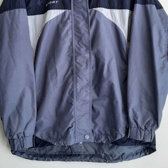 COLUMBIA Sport Windbreaker Jacket - Double Zip-up Sz S Flawed - Picture 4 of 16